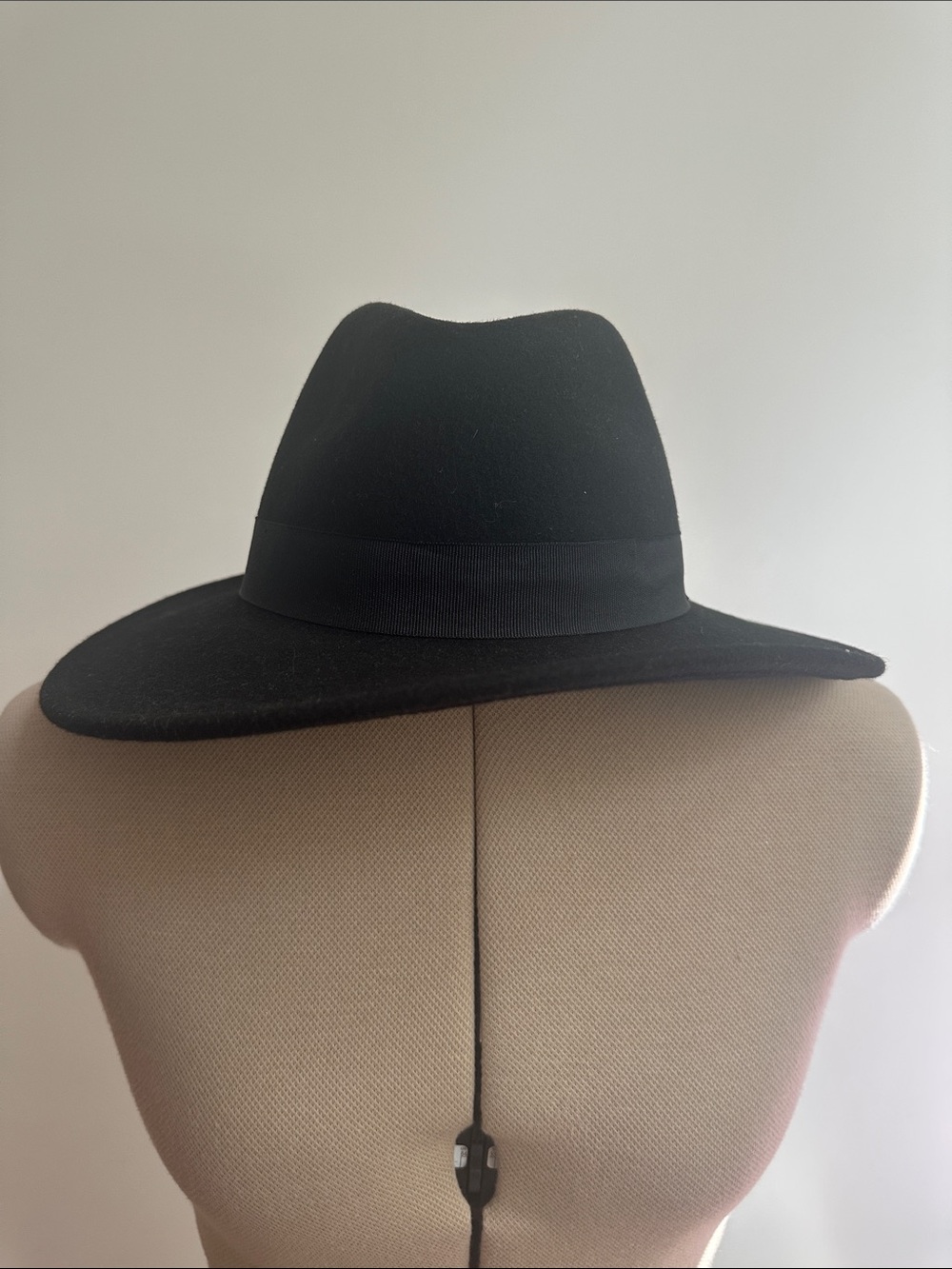 H&M Classic Black Wide-Brim Fedora Hat